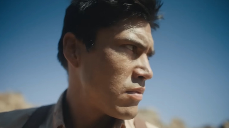 Martin Sensmeier glaring