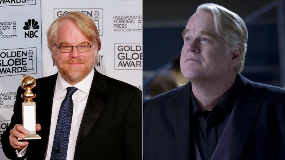 Phillip Seymour Hoffman/Still from The Hunger Games: Mockingjay--Part II