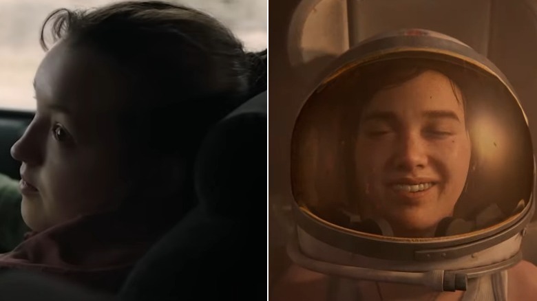 Ellie in her spaceship in The Last of Us Part II