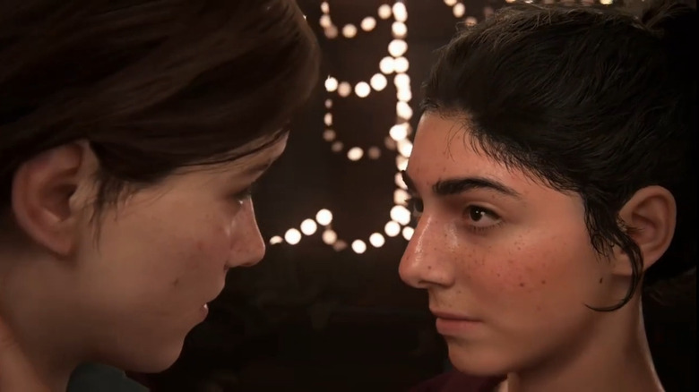 Ellie and Dina in The Last of Us Part II