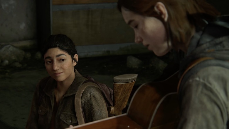 Dina and Ellie in The Last of Us
