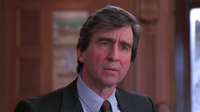 Sam Waterston appears stupefied as Jack McCoy in "Law & Order"