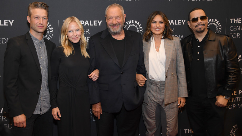 "Law & Order: SVU" cast with creator Dick Wolf