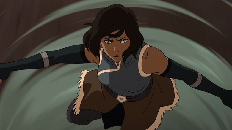 Korra airbending