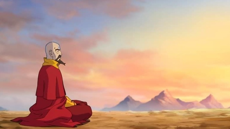 Tenzin meditating