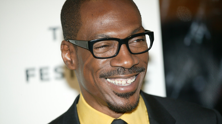 Eddie Murphy smiling at event