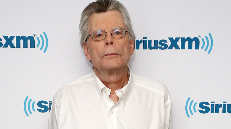 Stephen King wears white shirt