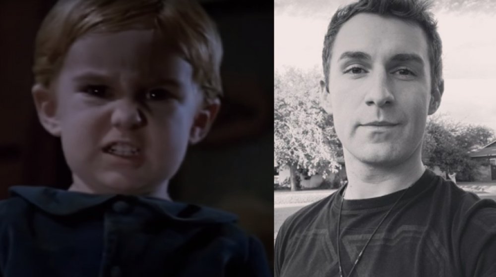 Miko Hughes as seen in Pet Sematary in 1989 and in a 2019 Instagram post