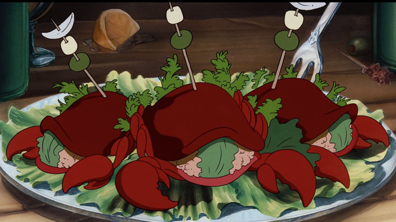 Stuffed crabs in The Little Mermaid