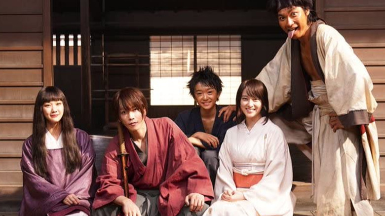 Rurouni Kenshin The Final's cast posing together