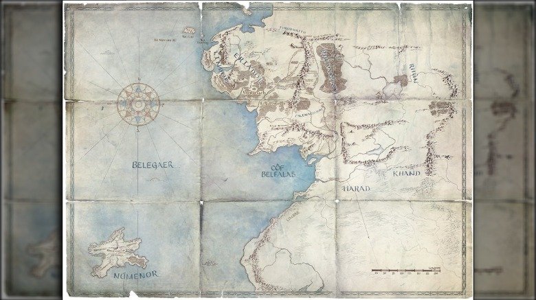 Amazon's Lord of the Rings promotional map