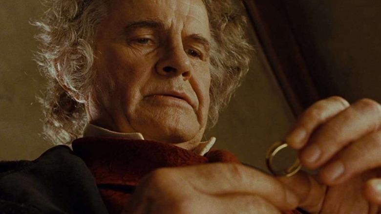 Bilbo gazes at ring