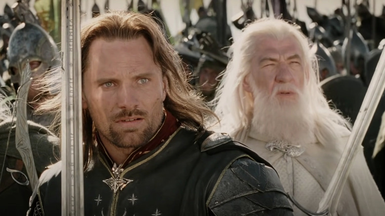 Aragorn and Gandalf