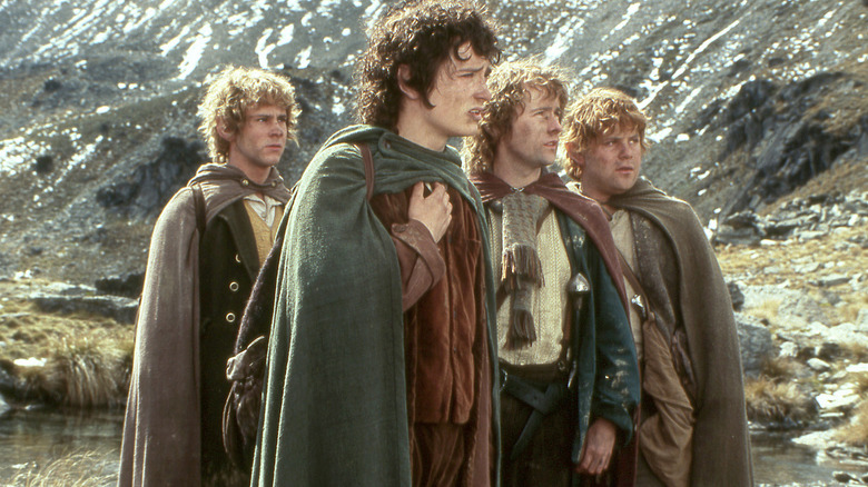 The hobbits staring off into distance