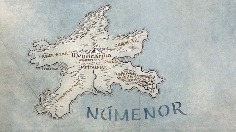 The island nation of Númenor