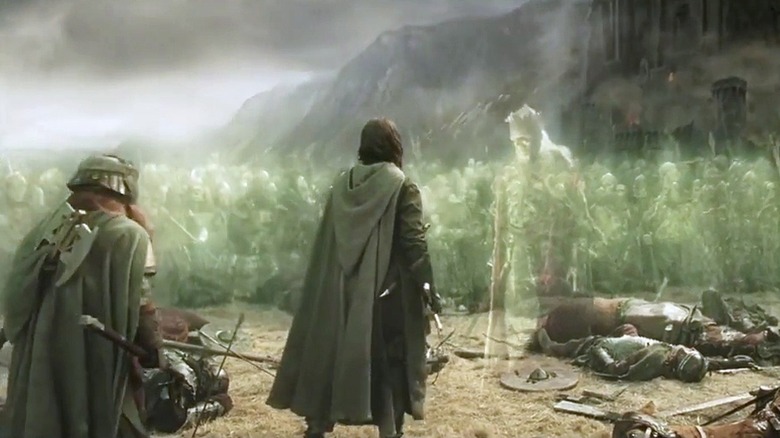 The Army of the Dead at the Battle of the Pelennor Fields