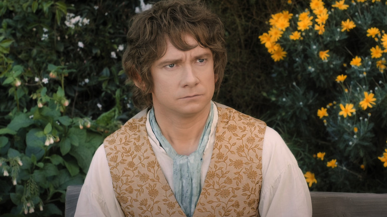 Bilbo Baggins staring