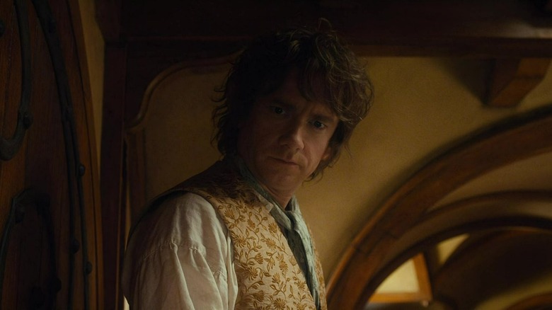 Bilbo looking worried