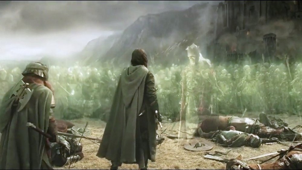 The Army of the Dead at Minas Tirith in The Lord of the Rings: The Return of the King