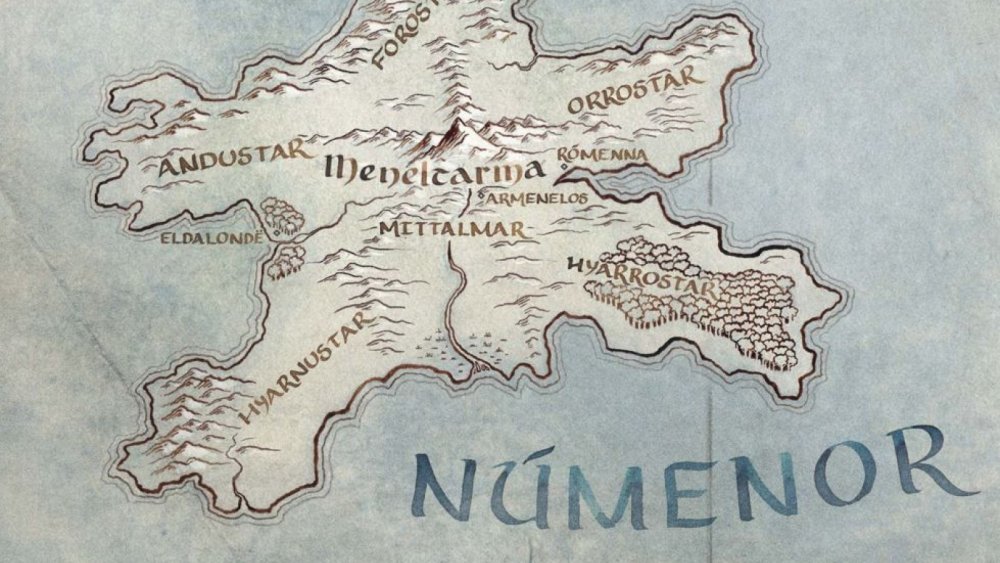 The island of Numenor from The Lord of the Rings