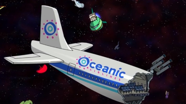 Oceanic Airlines floating