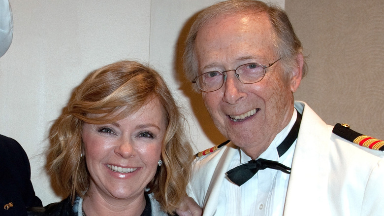 Jill Whelan and Bernie Kopell posing