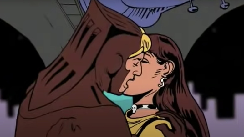 Nite Owl kisses Silk Spectre