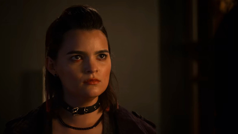 Brianna Hildebrand looking defiant as Rory in Lucifer