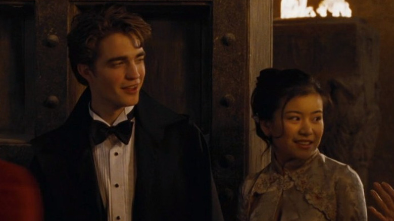 Cedric and Cho smiling