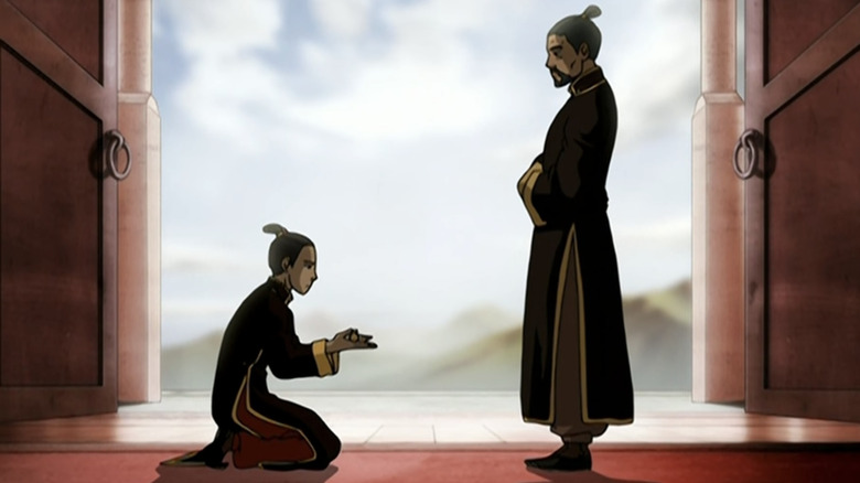 Sokka receiving his sword