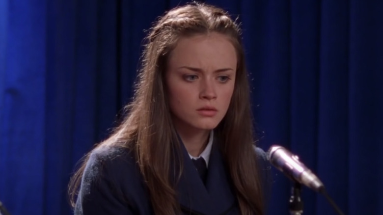 Alexis Bledel looking concerned