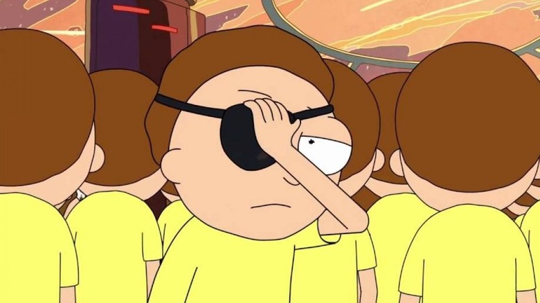 Evil Morty Holding Eyepatch