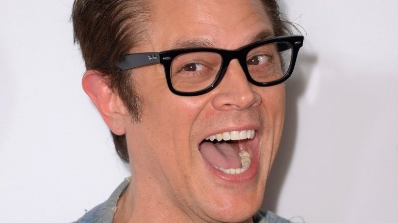 Johnny Knoxville smiling with an open mouth
