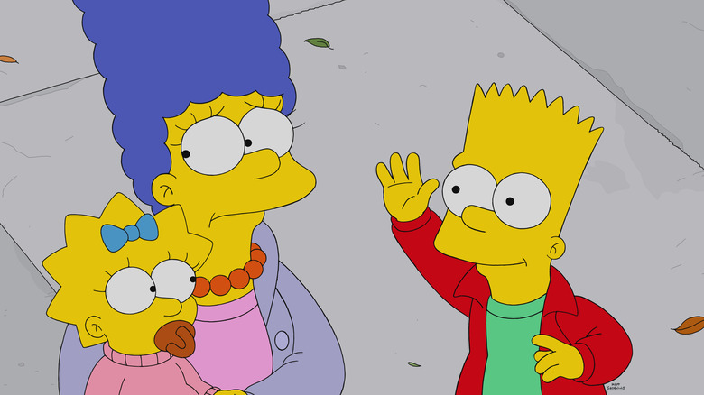 The Simpsons Marge Worried Bart