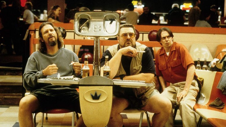 Jeff Bridges, John Goodman, and Steve Buscemi in The Big Lebowski