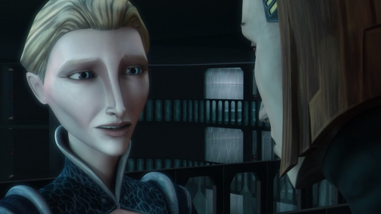 Satine talks to Bo-Katan