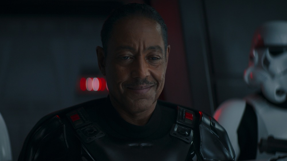 Moff Gideon smiling