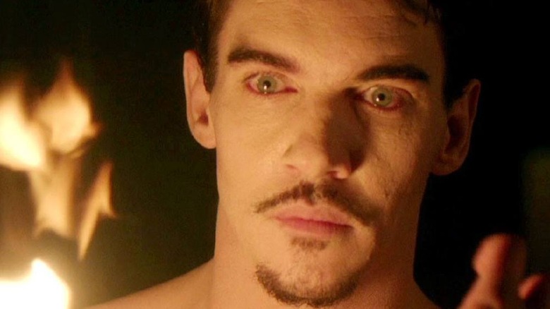 Jonathan Rhys Meyers stares