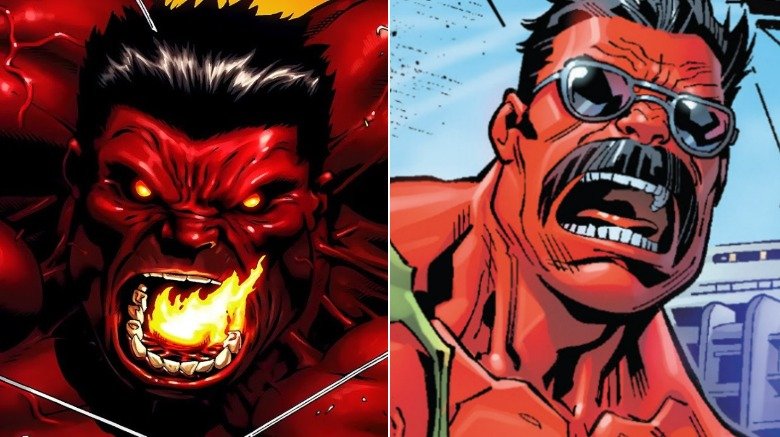 Split image of the to Red Hulks