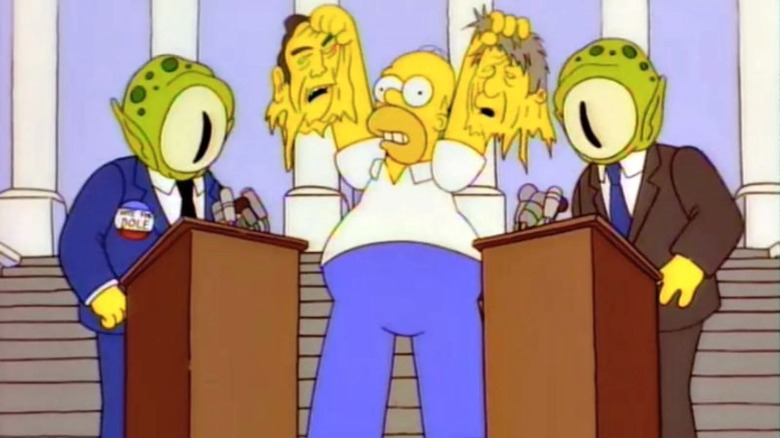 Homer reveals Kang and Kodos