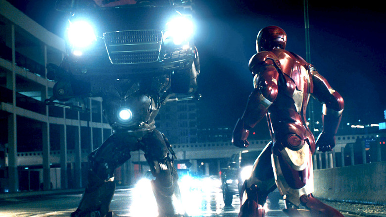 Iron Man fights Iron Monger