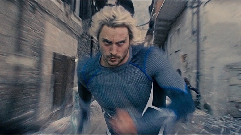 Quicksilver runs forward