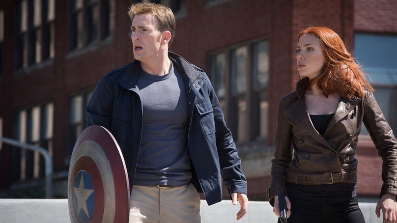 Captain America and Black Widow