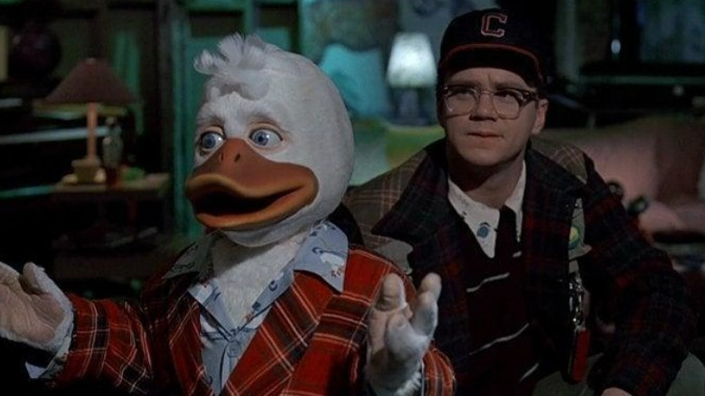 Howard the Duck and Phil indoors