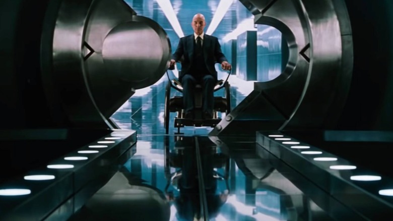 Charles Xavier entering Cerebro