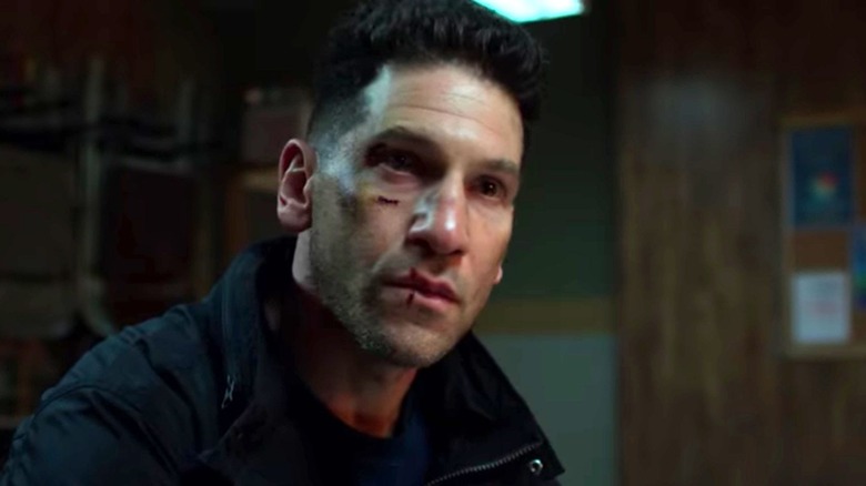 Frank Castle with injured face