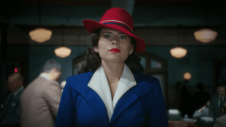 Agent Carter in red fedora