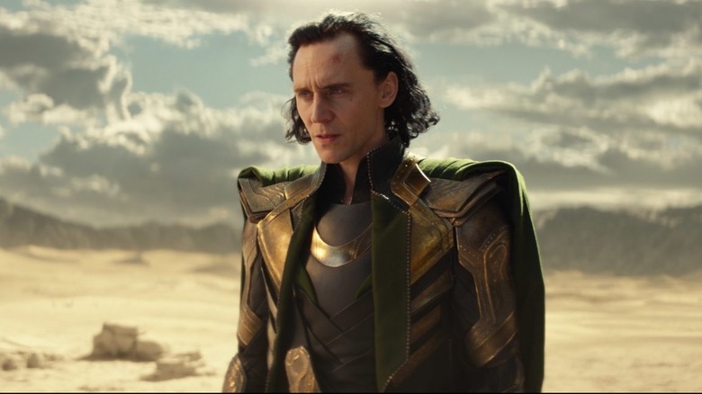 Loki wearing Asgardian armor 