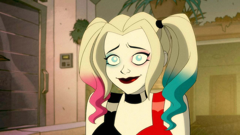 Harley Quinn looking innocent