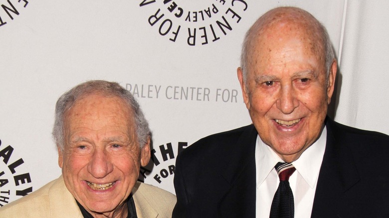 Mel Brooks and Carl Reiner smiling